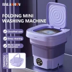 🌀 8L Portable Folding Washing Machine – Compact & Efficient Laundry Solution!