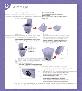 🌀 8L Portable Folding Washing Machine – Compact & Efficient Laundry Solution! - Image 32