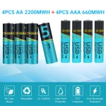 ⚡ 8-48PCS 1.5V Lithium 2200mWh (AA) & 660mWh  (AAA) Rechargeable Batteries 🔋 - Long-Lasting - Image 9