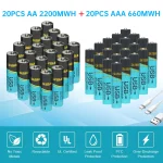 ⚡ 8-48PCS 1.5V Lithium 2200mWh (AA) & 660mWh  (AAA) Rechargeable Batteries 🔋 - Long-Lasting - Image 12