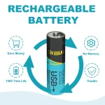 ⚡ 8-48PCS 1.5V Lithium 2200mWh (AA) & 660mWh  (AAA) Rechargeable Batteries 🔋 - Long-Lasting - Image 3