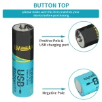 ⚡ 8-48PCS 1.5V Lithium 2200mWh (AA) & 660mWh  (AAA) Rechargeable Batteries 🔋 - Long-Lasting - Image 13