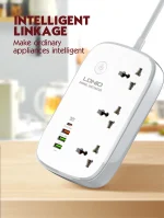 🔌 LDNIO Smart WiFi Power Strip - 3 AC Outlets + 4 USB (30W PD) | Alexa/Google/Tuya App Control | 2500W Surge Protection | 2M Extension Cord | US/UK/EU Plug - Image 14
