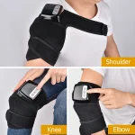 🔥 Moajaza Far Infrared Knee Massager - Heating & Vibration Therapy Brace | 3 Heat Levels + 3 Massage Modes | Rechargeable 4000mAh | For Arthritis/Joint Pain/Recovery (Black, S/M/L) - Image 2
