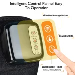 🔥 Moajaza Far Infrared Knee Massager - Heating & Vibration Therapy Brace | 3 Heat Levels + 3 Massage Modes | Rechargeable 4000mAh | For Arthritis/Joint Pain/Recovery (Black, S/M/L) - Image 4