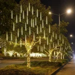 ✨ STUXMOS Solar Meteor Shower Lights - 30/50cm Waterproof LED Fairy String | 8 Modes | Warm White/Cool White | Outdoor Garden/Wedding/Patio Decor - Image 17