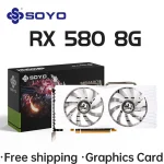 🎮 SOYO AMD Radeon RX 580 8G GDDR5 Graphics Card - 2048SP | 1284MHz Core Clock | Dual-Fan Cooling | PCIe 3.0 x16 | 4K Gaming/Video Editing (HDMI/DP/DVI-D) - Image 2