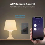 🔌 Melery WiFi Smart Light Switch – Tuya Smart Life Compatible | Touch Glass Panel | Alexa & Google Home Control | 220V Mexico/US Outlet - Image 5