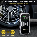 🚗 BSMOOM 7000A Car Jump Starter with 150PSI Air Pump - 26,800mAh Power Bank, 12V Emergency Booster for Gas/Diesel Engines, LED Smart Screen, -4°F~140°F Operation - Image 3