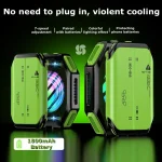 ❄️ X111 Magnetic Phone Cooler - 7-Speed Semiconductor Gaming Cooler with RGB Lights | Universal for iPhone/Android | PUBG/Fortnite Mobile Accessory (Type-C, 75g)