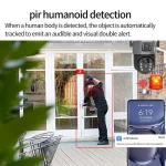 🌞 FRDMAX 8MP 4K Solar Security Camera - 360° PTZ Outdoor WiFi CCTV | Color Night Vision | 10800mAh Battery | Human Detection | Alexa Compatible | 128GB SD Card Included - Image 6
