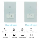 🔌 Melery WiFi Smart Light Switch – Tuya Smart Life Compatible | Touch Glass Panel | Alexa & Google Home Control | 220V Mexico/US Outlet - Image 11