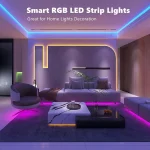 ✨ 100ft RGB LED Strip Lights - Smart WiFi/BT App Control | Music Sync & 44-Key Remote | 16M Colors | Waterproof IP65 | for Bedroom/TV/Party (2x50ft Rolls) - Image 2