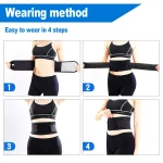 🔥 Adjustable Self-Heating Waist Belt Brace - Magnetic Therapy Lumbar Support | Pain Relief for Lower Back/Sciatica | 3 Heat Levels | Breathable Neoprene - Image 5