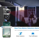 🎥 V380 Pro 12MP 6K Solar WiFi Outdoor PTZ Security Camera – Dual Lens | 3-Screen View | AI Tracking | 360° Night Vision | 2-Way Audio | IP66 Waterproof - Image 2
