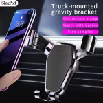 🚗 Universal Car Phone Holder - Gravity-Activated Air Vent Mount | One-Hand Operation | Anti-Shake Design | Fits 4.6-7" Smartphones (iPhone/Android/Samsung) - Image 2