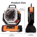 🌬️ 3-in-1 Portable Camping Fan with LED Light - Image 6