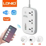 🔌 LDNIO Smart WiFi Power Strip - 3 AC Outlets + 4 USB (30W PD) | Alexa/Google/Tuya App Control | 2500W Surge Protection | 2M Extension Cord | US/UK/EU Plug