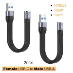 ⚡ UGOURD USB4 20Gbps Short Cable - 13cm/22cm Type C to C Cable | 100W PD Fast Charging | 4K@60Hz Video | for SSD/iPhone 15/MacBook/Steam Deck (Black, 2-Pack) - Image 13