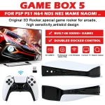 🎮 GB5 Retro Game Console - 64G/128G/256G Options | 50,000+ Preloaded Games | Dual Wireless Controllers | 4K HD Output | Supports PS1/MAME/GBA/SNES (Plug & Play) - Image 4