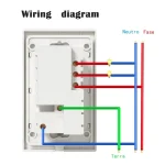 🔌 Melery WiFi Smart Light Switch – Tuya Smart Life Compatible | Touch Glass Panel | Alexa & Google Home Control | 220V Mexico/US Outlet - Image 2