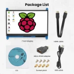 🖥️ Miktver 7" Capacitive Touchscreen Monitor - 1024x600 IPS Display | 5-Point Touch | HDMI-Compatible for Raspberry Pi 4/3/2/Windows 10/8/7 | Includes Cables & Mounting Kit - Image 6