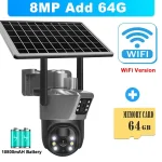 🌞 FRDMAX 8MP 4K Solar Security Camera - 360° PTZ Outdoor WiFi CCTV | Color Night Vision | 10800mAh Battery | Human Detection | Alexa Compatible | 128GB SD Card Included - Image 7
