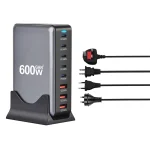 ⚡ 600W GaN Pro 8-Port Charging Station – 2×140W USB-C PD 3.1 + 2×100W USB-C + 3×65W USB-C + 1×22.5W USB-A - Image 7