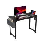🖥️ JHK Modern Computer Desk - 55" Home Office & Gaming Table w/ Storage Pockets & Headphone Hook | Sturdy Metal Frame | Easy Assembly | Compact Design (Black/White) - Image 17