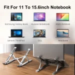 💻 Portable Aluminum Laptop Stand – Ergonomic, Foldable & Lightweight Holder for MacBook Air/Pro, Dell, HP, and More - Image 12