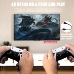 🎮 GD10 PRO Retro Game Stick - 256GB 58,000+ Classic Games | 4K HDMI Output | Dual Wireless Controllers | Plug & Play for PS1/NES/SNES/Arcade | Multi-Language Support - Image 2