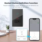 🔌 Melery WiFi Smart Light Switch – Tuya Smart Life Compatible | Touch Glass Panel | Alexa & Google Home Control | 220V Mexico/US Outlet - Image 6