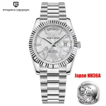 ⌚ PAGANI DESIGN DD40 Men's Luxury Watch - NH36A Automatic Movement | 100M Waterproof | Sapphire Crystal | Day-Date Display | Stainless Steel Bracelet (40mm, Silver/Black/Blue) - Image 13