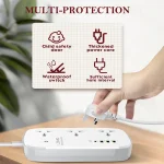 🔌 LDNIO Smart WiFi Power Strip - 3 AC Outlets + 4 USB (30W PD) | Alexa/Google/Tuya App Control | 2500W Surge Protection | 2M Extension Cord | US/UK/EU Plug - Image 6