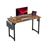 🖥️ JHK Modern Computer Desk - 55" Home Office & Gaming Table w/ Storage Pockets & Headphone Hook | Sturdy Metal Frame | Easy Assembly | Compact Design (Black/White) - Image 11