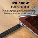 ⚡ UGOURD USB4 20Gbps Short Cable - 13cm/22cm Type C to C Cable | 100W PD Fast Charging | 4K@60Hz Video | for SSD/iPhone 15/MacBook/Steam Deck (Black, 2-Pack) - Image 5
