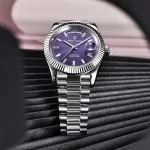 ⌚ PAGANI DESIGN DD40 Men's Luxury Watch - NH36A Automatic Movement | 100M Waterproof | Sapphire Crystal | Day-Date Display | Stainless Steel Bracelet (40mm, Silver/Black/Blue) - Image 4