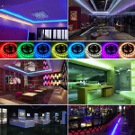 ✨ GOOLOOK 5050 RGB LED Strip Lights - 5M/15M/20M/30M Options | Bluetooth App Control | 30 LEDs/m | IP65 Waterproof | for Bedroom/TV/Kitchen Decor - Image 6