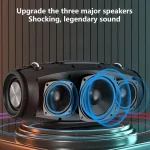 🔊 Zealot S67 Portable Speaker - 40H Playtime • IPX7 Waterproof • 30W Boom (Black/Orange) - Image 3