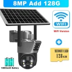 🌞 FRDMAX 8MP 4K Solar Security Camera - 360° PTZ Outdoor WiFi CCTV | Color Night Vision | 10800mAh Battery | Human Detection | Alexa Compatible | 128GB SD Card Included - Image 9