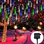 ✨ STUXMOS Solar Meteor Shower Lights - 30/50cm Waterproof LED Fairy String | 8 Modes | Warm White/Cool White | Outdoor Garden/Wedding/Patio Decor - Image 10