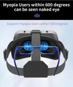 🕶️ Universal VR Headset for Smartphones - Compatible with 4.7-7.2" iPhone/Android | 3D Virtual Reality Glasses | Adjustable HD Lenses | Bluetooth Controller Support (Black) - Image 6