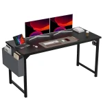 🖥️ JHK Modern Computer Desk - 55" Home Office & Gaming Table w/ Storage Pockets & Headphone Hook | Sturdy Metal Frame | Easy Assembly | Compact Design (Black/White) - Image 13
