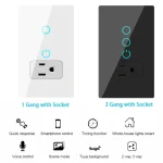 🔌 Melery WiFi Smart Light Switch – Tuya Smart Life Compatible | Touch Glass Panel | Alexa & Google Home Control | 220V Mexico/US Outlet - Image 4