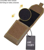 🎒 ONETIGRIS MOLLE Tactical Phone Pouch - EDC Waist Bag for iPhone 14/13/12/11 Pro Max & Android | Hunting/Military Belt Attachment | Nylon Protective Case (150-180mm Adjustable) - Image 5