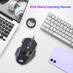 🖱️ Wired Gaming Mouse | 7-Color Backlight | 5500 DPI Adjustable | 7 Buttons - Image 4