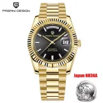 ⌚ PAGANI DESIGN DD40 Men's Luxury Watch - NH36A Automatic Movement | 100M Waterproof | Sapphire Crystal | Day-Date Display | Stainless Steel Bracelet (40mm, Silver/Black/Blue) - Image 11