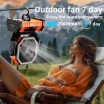 🌬️ 3-in-1 Portable Camping Fan with LED Light - Image 8