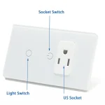 🔌 Melery WiFi Smart Light Switch – Tuya Smart Life Compatible | Touch Glass Panel | Alexa & Google Home Control | 220V Mexico/US Outlet - Image 12