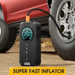 š BUVAYE 10,000mAh Car Jump Starter & Air Pump ā 1000A Peak, Portable Tire Inflator, 12V Auto Battery Booster, LED Light, EVA Bag (UL/CE Certified) - Image 3